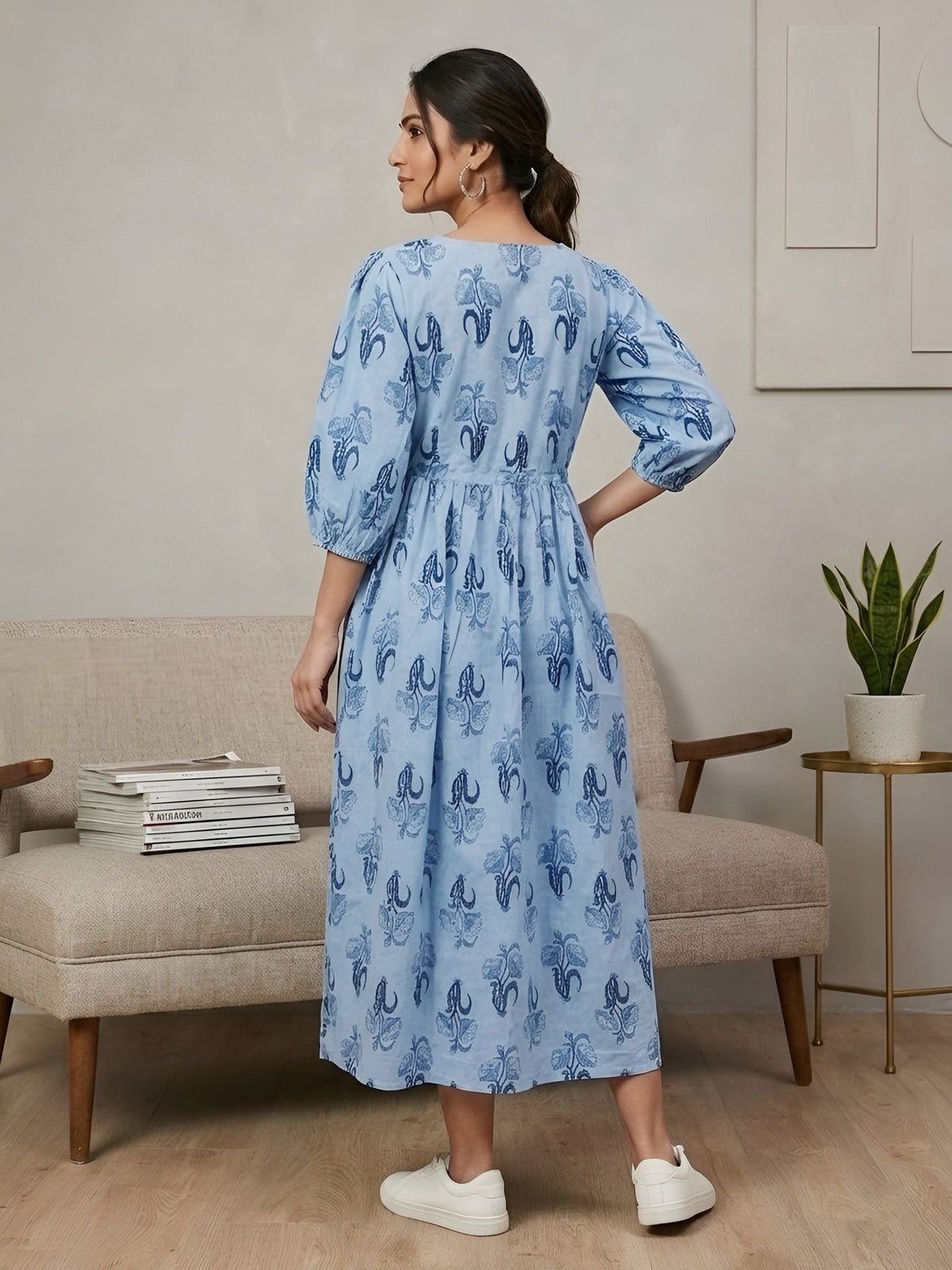 Printed Maternity Dress