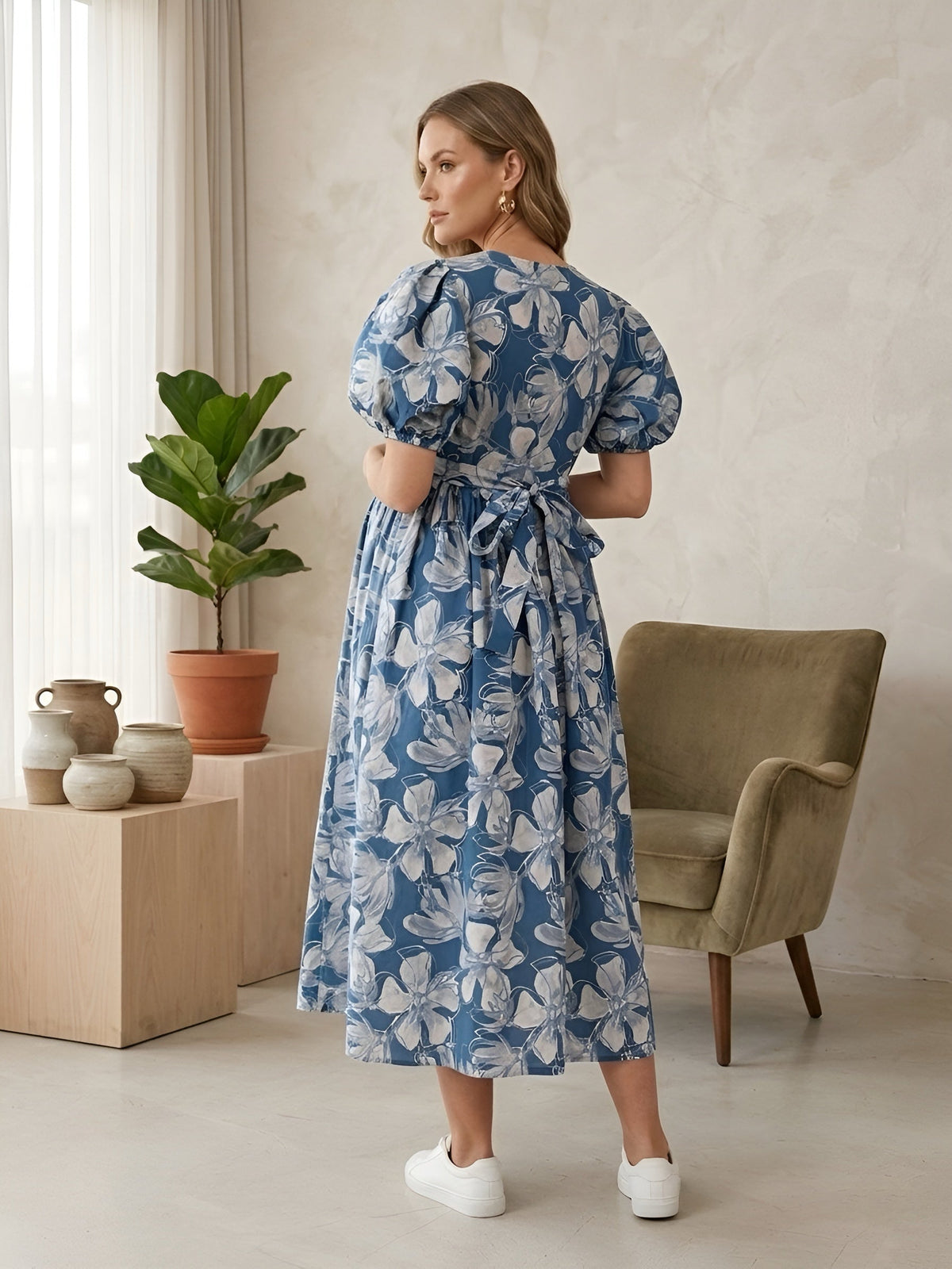 Printed Maternity Dress