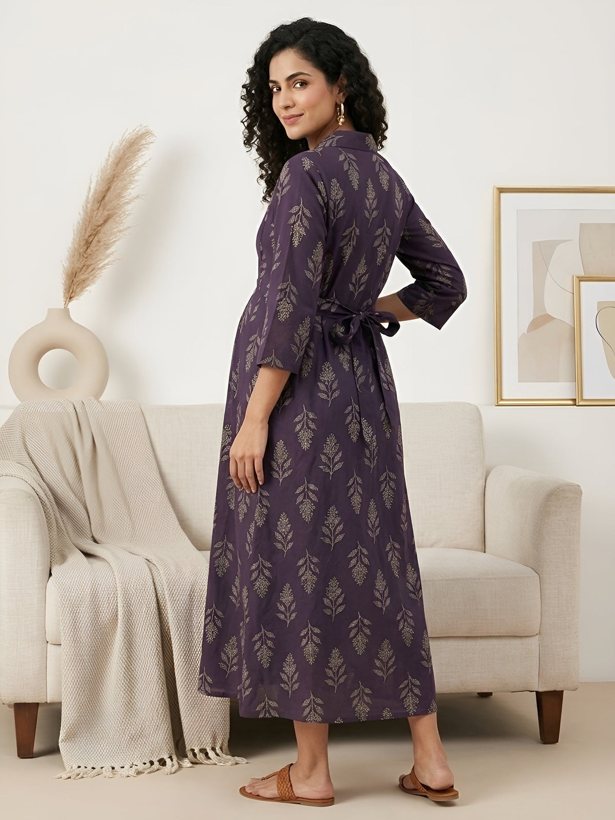 Printed Maternity Dress
