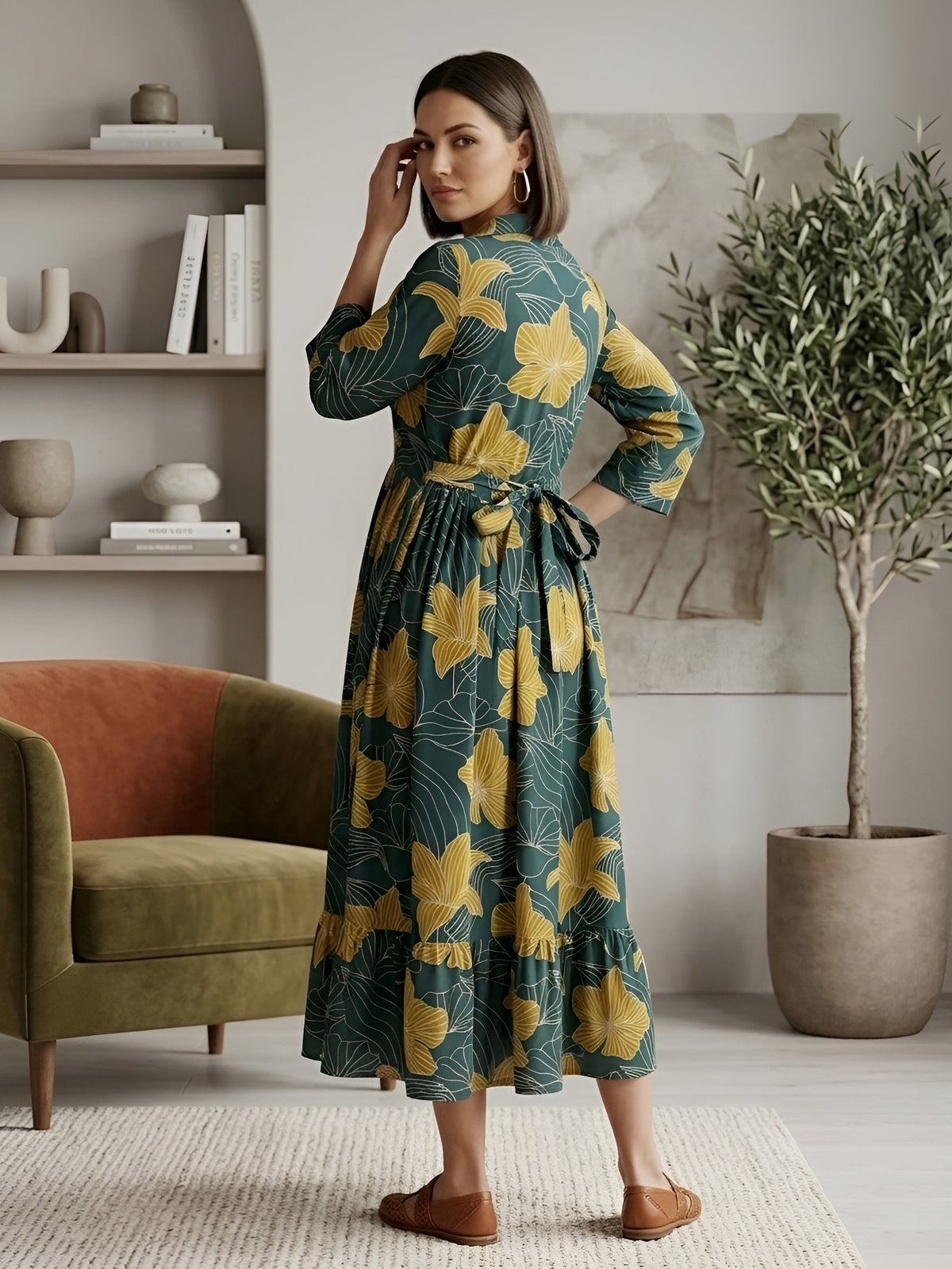 Printed Maternity Dress