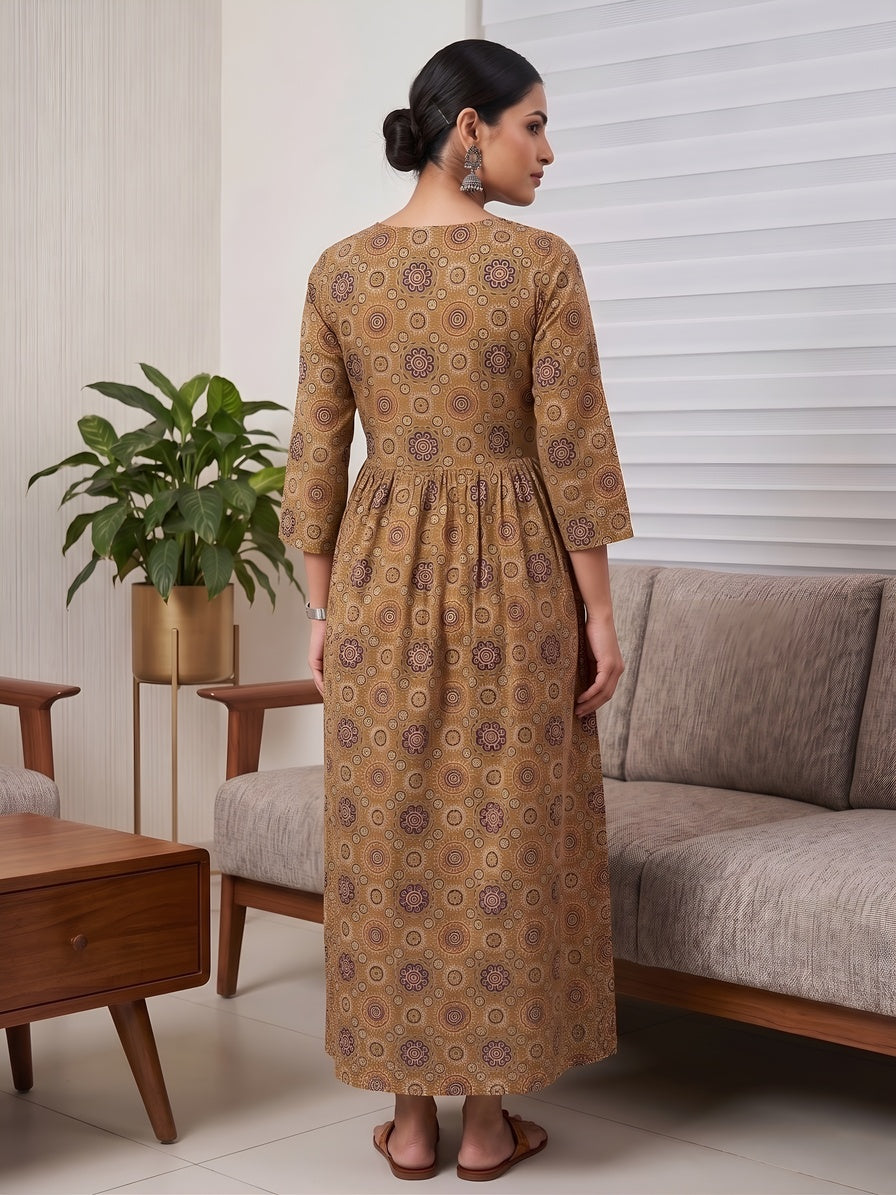 Printed Maternity Dress