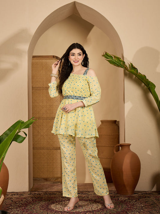 Bandhej Printed Cotton Co-Ord Set
