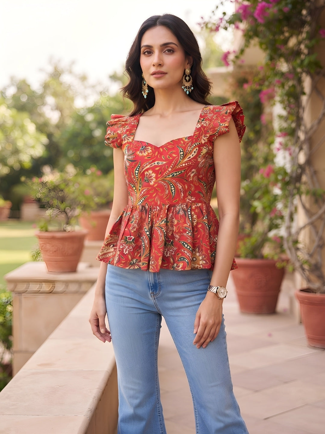 Printed Stylish Crop Top