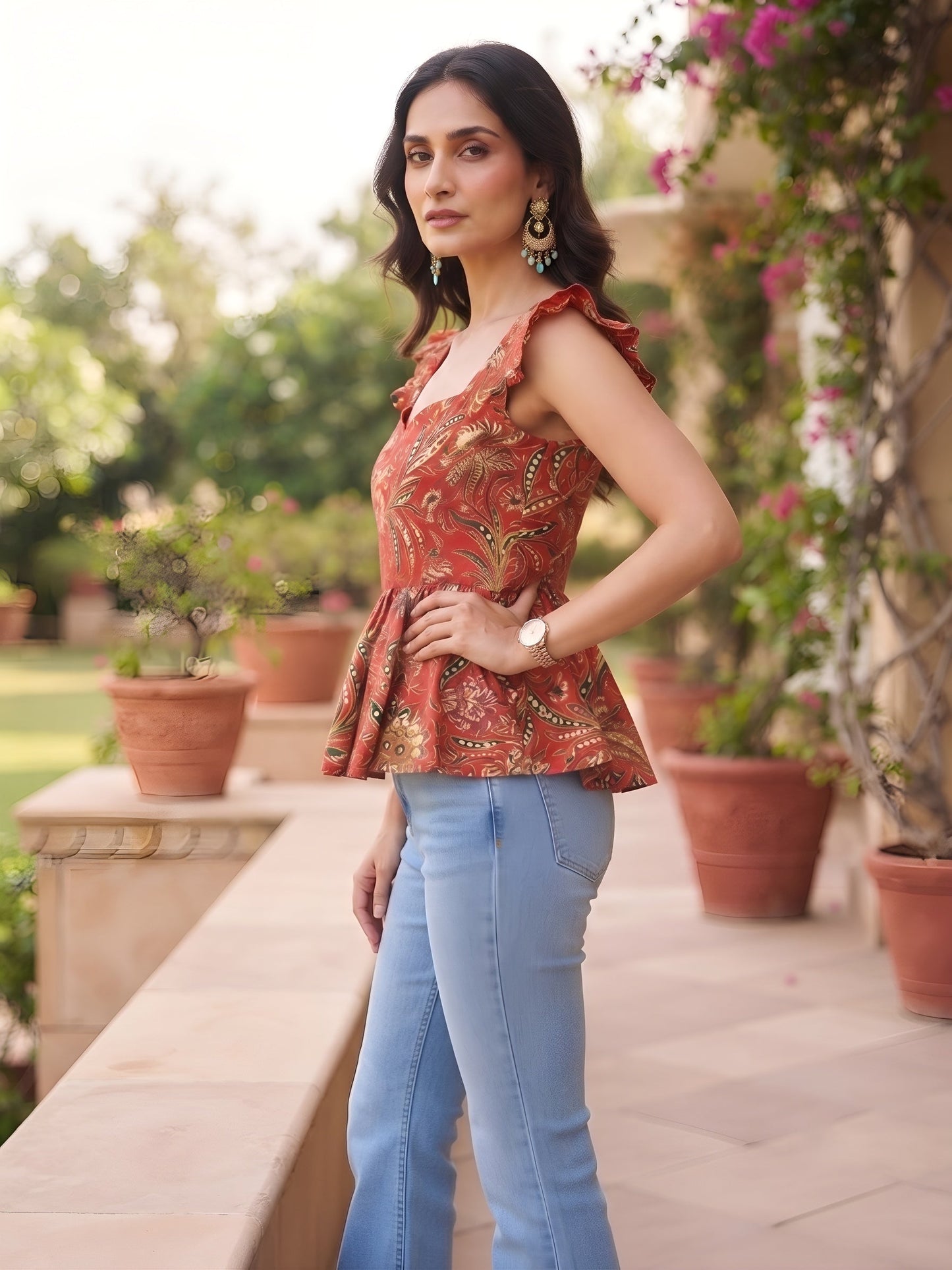 Printed Stylish Crop Top