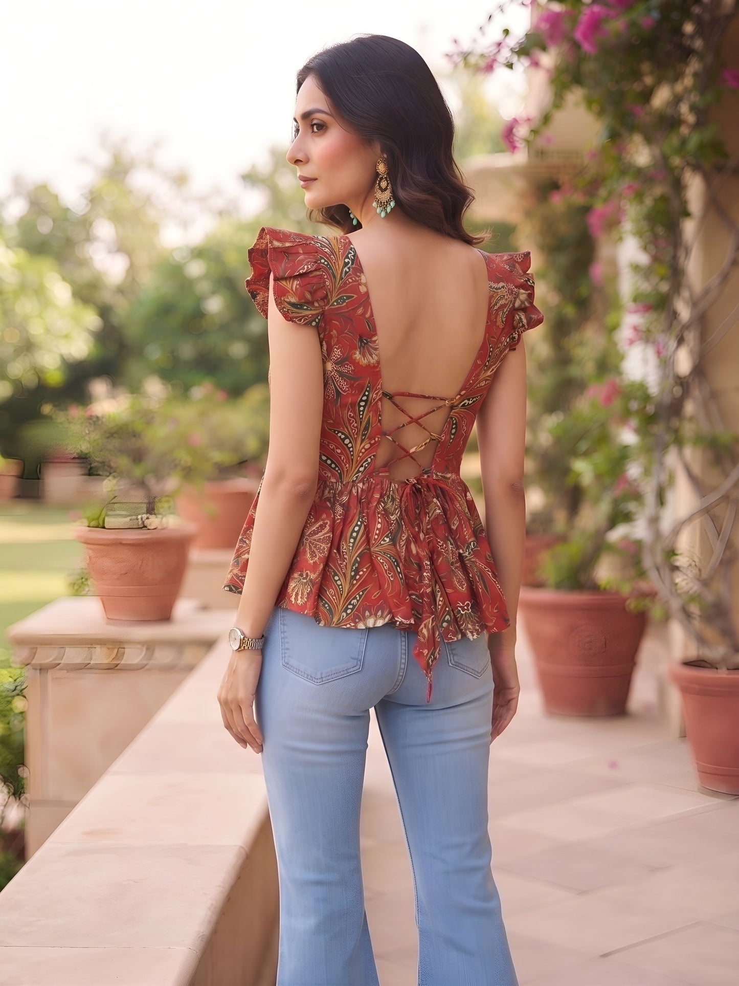 Printed Stylish Crop Top