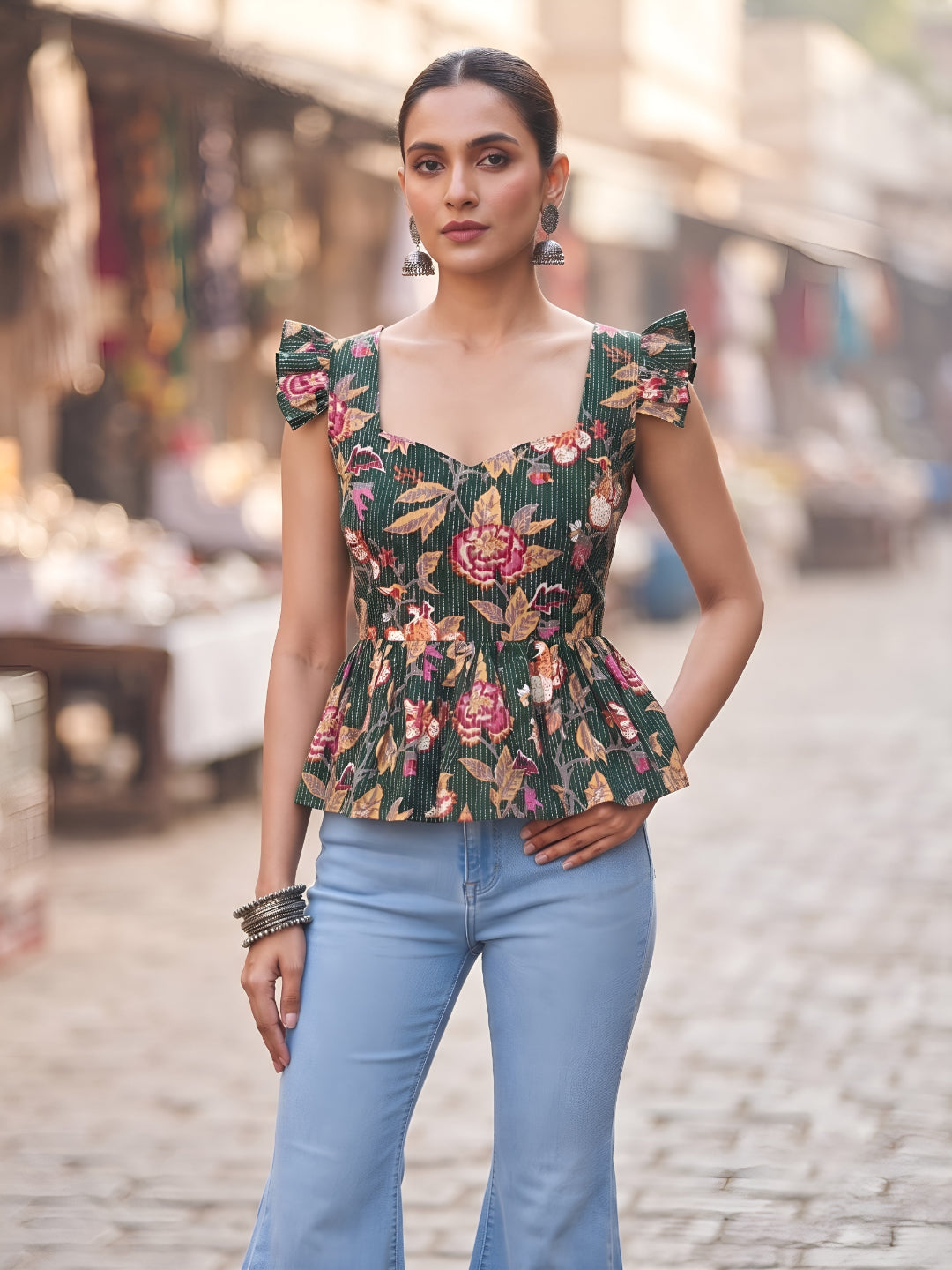 Printed Stylish Crop Top