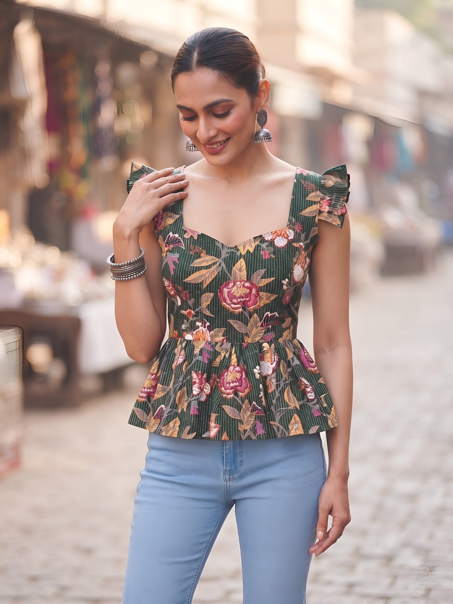 Printed Stylish Crop Top