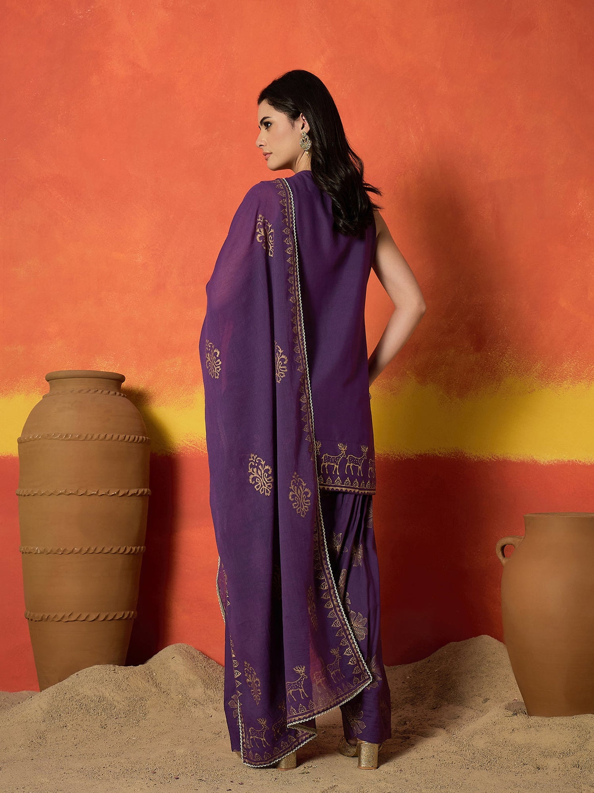 Solid & Embroidered Rayon Straight Kurti Farshi Salwar With Dupatta Dupatta