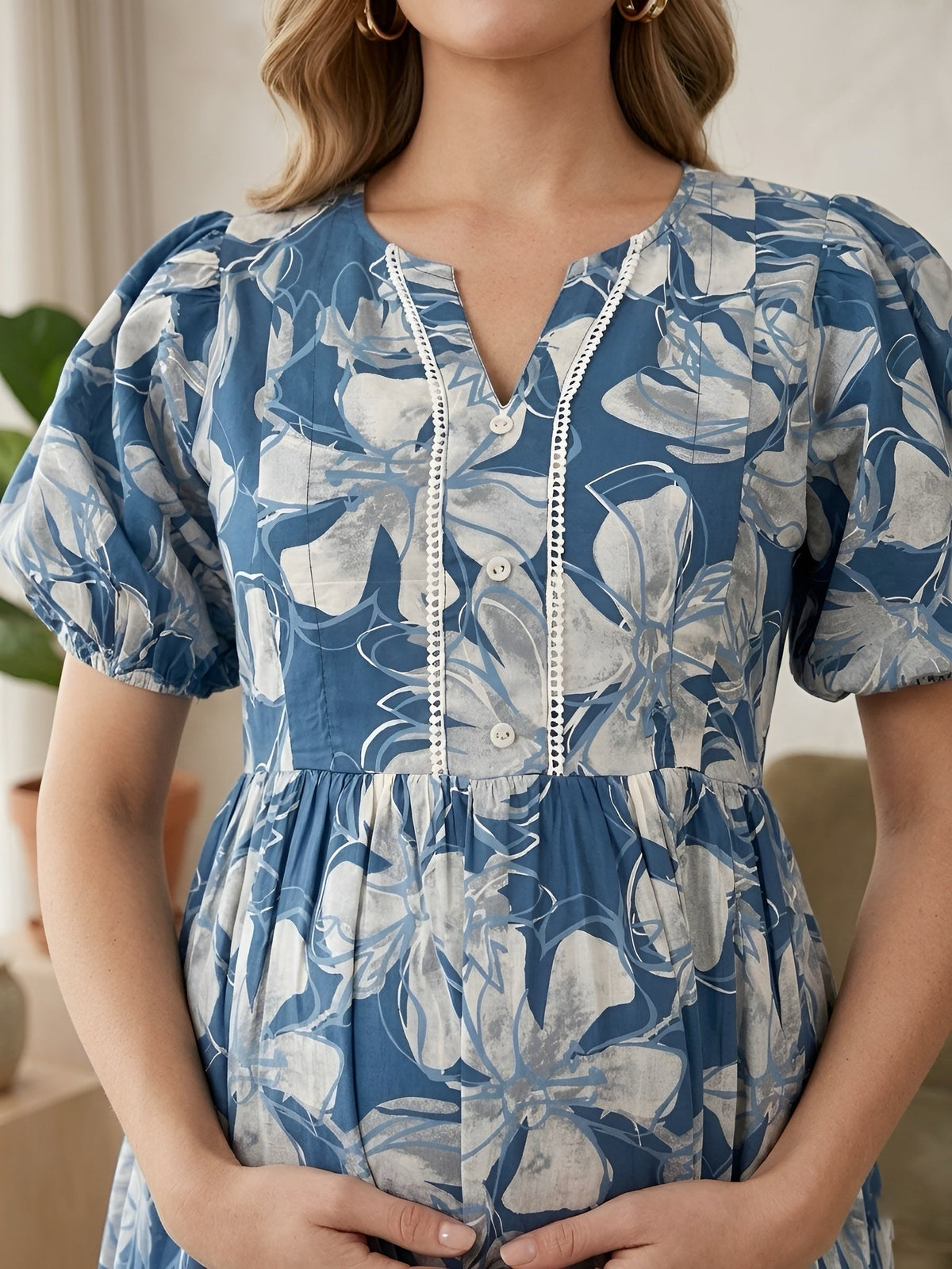 Printed Maternity Dress