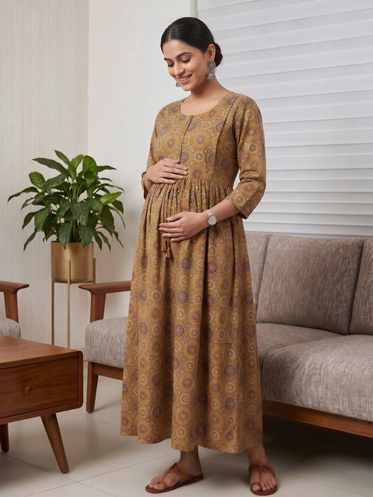 Printed Maternity Dress