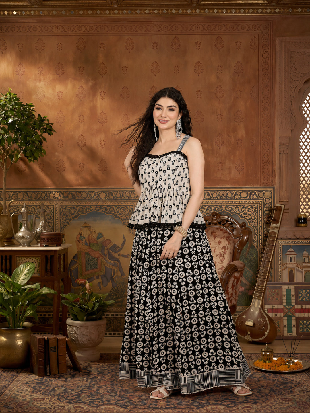 Floral Printed Cotton Co-Ord Set
