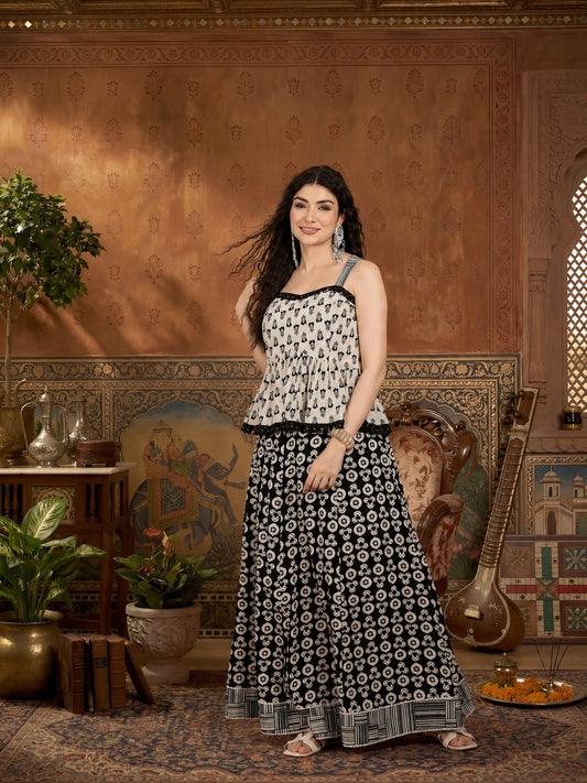 Floral Printed Cotton Co-Ord Set